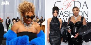 Read more about the article In Pictures: Serena Williams dazzles in black and blue at Paris Fashion Week Balenciaga Show with Kim Kardashian