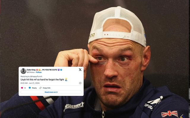 Read more about the article I was in there with a local amateur boxer” – Tyson Fury’s “delusional” claim about Oleksandr Usyk fight sets social media ablaze