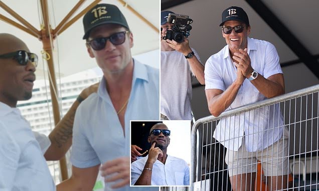 You are currently viewing Tom Brady links up with Didier Drogba in Monaco as NFL icon’s boat racing team pips Chelsea legend’s to victory in E1 World Championship