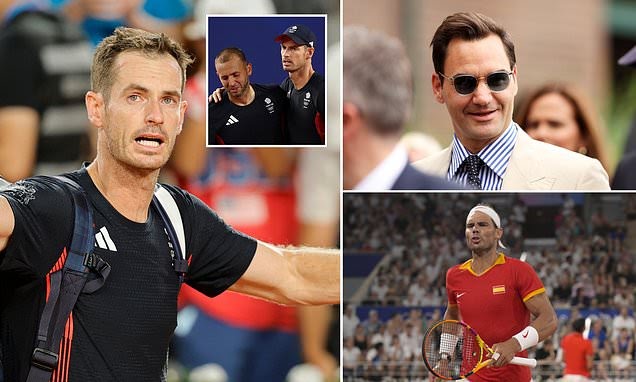 You are currently viewing Roger Federer and Rafael Nadal pay touching tributes to Andy Murray and hail him for achieving his dream after sporting icon’s retirement following his Olympics farewell