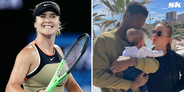 You are currently viewing Our greatest joy”- Elina Svitolina “grateful” as she poses with husband Gael Monfils, daughter Skai & pet dog for adorable family portrait